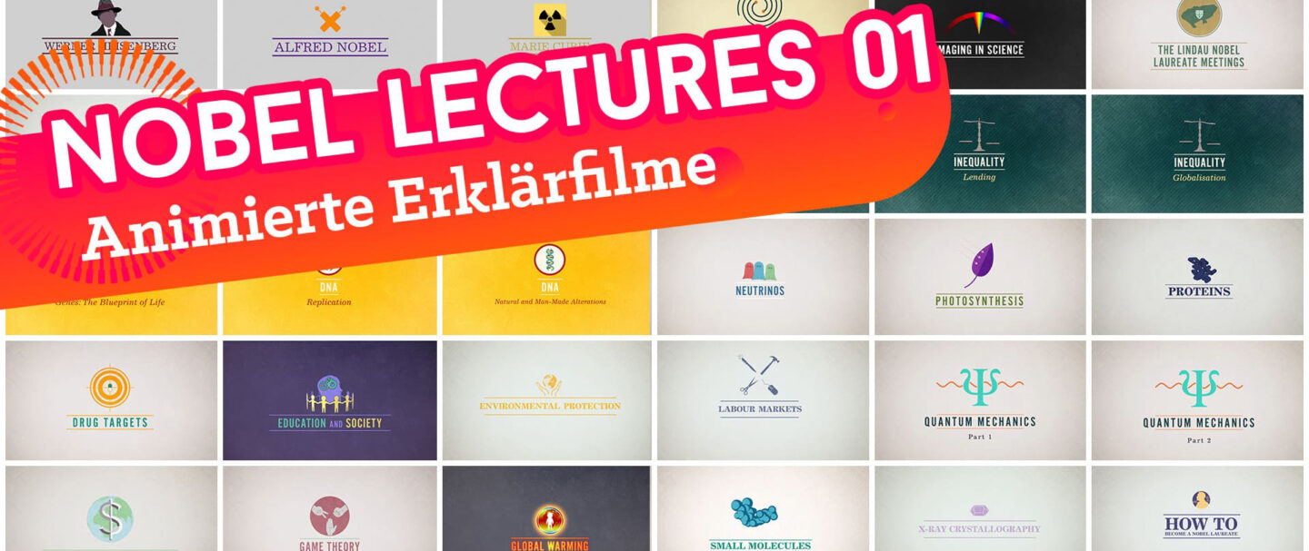 Mini Lectures für die Lindauer Nobelpreisträgertagung. Animierte Erklärfilme für komplizierte Themen. Das Titelbild
