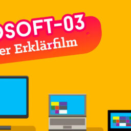 Simple aber farbenfrohe Erklärfilme für Microsoft.