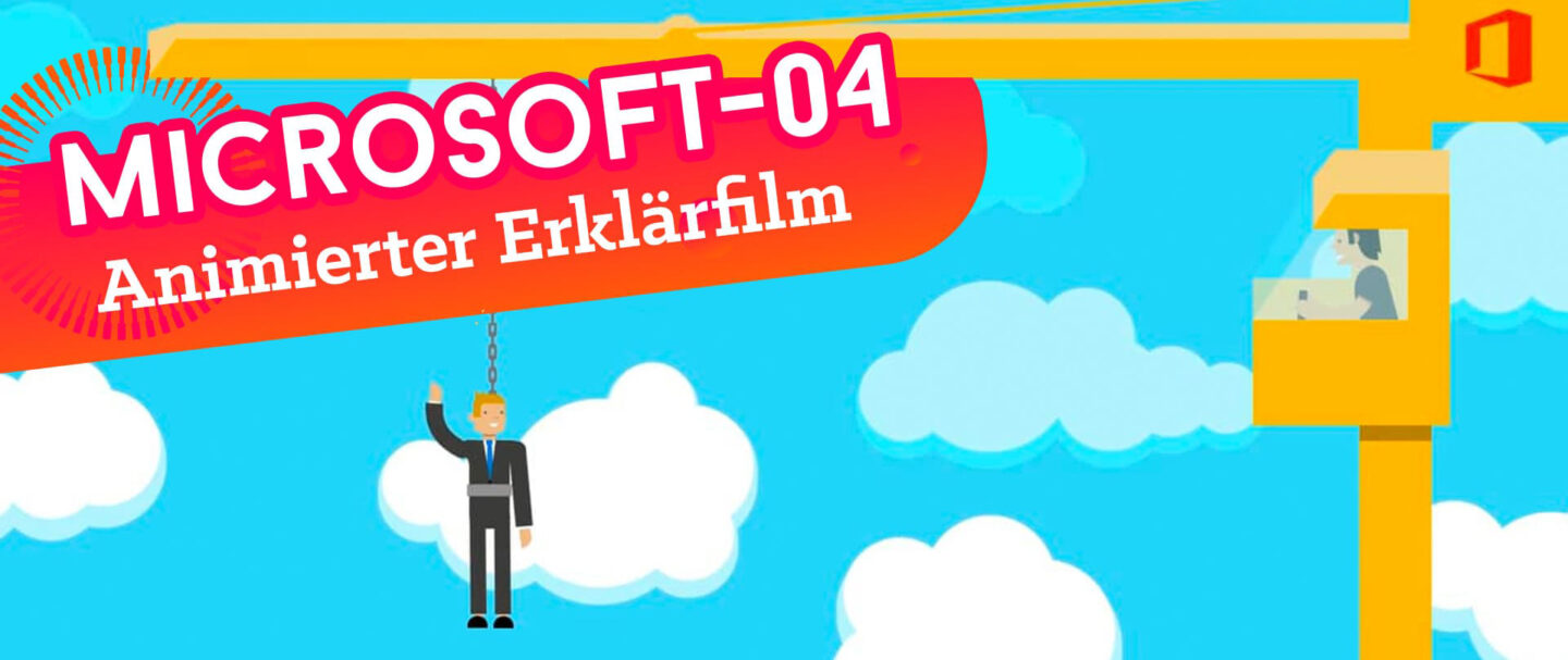 Simple aber farbenfrohe Erklärfilme für Microsoft.