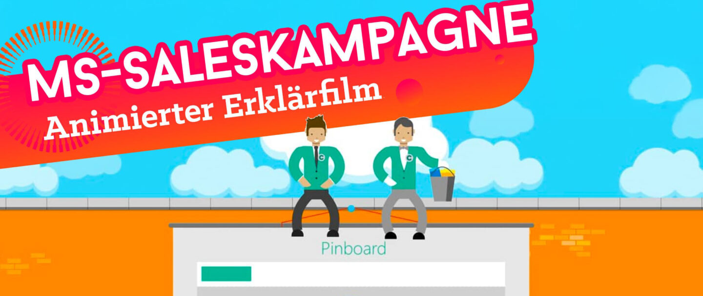 Simple aber farbenfrohe Erklärfilme für Microsoft.