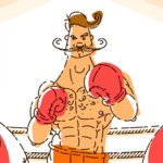 Eine animierter Boxer (Motion Graphic Design). Tutorial Blog-Beitrag.