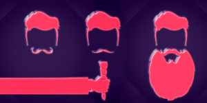 Eine GIF Animation für den Tag des Bartes.