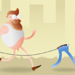 Eine GIF Animation für den Tag des mit der Hose spazieren Gehens.