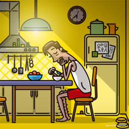 Eine GIF Animation für den Tag des brennenden Schneemanns.