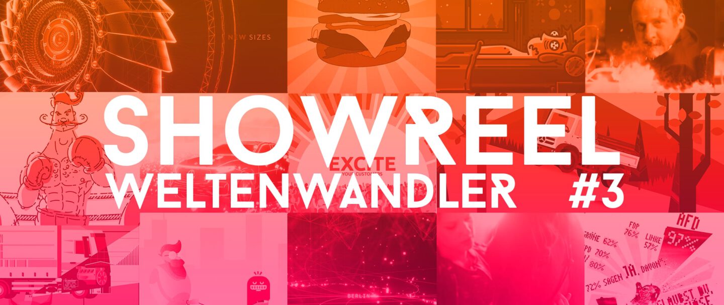 Das Animation & Motion Graphic Design Showreel #3 der Weltenwandler Designagentur GmbH.