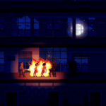 Pixel-Animationen für eine Kickstarter-Kampagne für das Videospiel Highrisers.