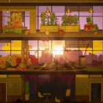 Pixel-Animationen für eine Kickstarter-Kampagne für das Videospiel Highrisers.