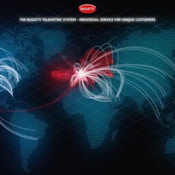 Messeanimation für Bugatti.