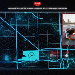 Messeanimation für Bugatti.