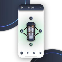 UI UX Animationen der Weltenwandler (freies Projekt): Autonomous Car App