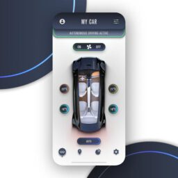 UI UX Animationen der Weltenwandler (freies Projekt): Autonomous Car App