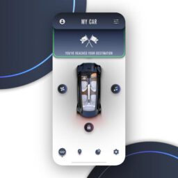 UI UX Animationen der Weltenwandler (freies Projekt): Autonomous Car App
