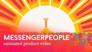 Ein farbenfroher Produktfilm für MessengerPeople mit frechen Animationen.