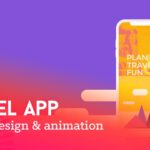 UI UX Animationen der Weltenwandler (freies Projekt): Travel App Animation.