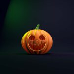 Der Happy Halloween Post im Weltenwandler Design Blog mit cuten 3D Animationen.