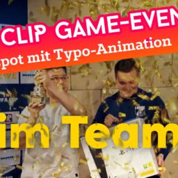 Animierte Clips für EWE "Wir sind bei euch". Typografie-Animationen, die in Realaufnahmen integriert wurden.