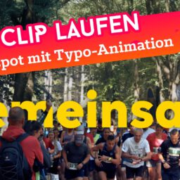 Animierte Clips für EWE "Wir sind bei euch". Typografie-Animationen, die in Realaufnahmen integriert wurden.