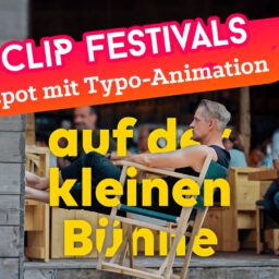 Animierte Clips für EWE "Wir sind bei euch". Typografie-Animationen, die in Realaufnahmen integriert wurden.