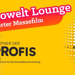 Fünf dynamische Animationsfilme für Immowelt. Eine Messefilm-Animation. Das Titelbild