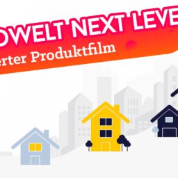 Fünf dynamische Animationsfilme für Immowelt. Ein animierter Produktfilm.