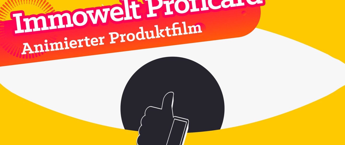 Fünf dynamische Animationsfilme für Immowelt. Ein animierter Produktfilm.