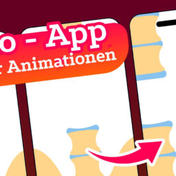 App-Animationen für Morbus Bechterew. Motion Graphic Design als programmierte Vector-Animationen (Lotti-Files) Das Titelbild