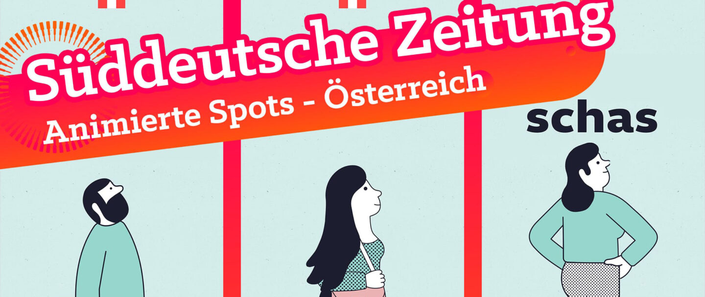 Animierte Werbespots für die Süddeutsche Zeitung | SZ - für Österreich. Das Titelbild