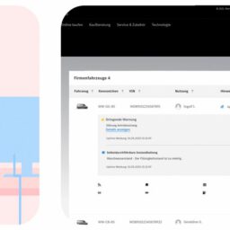 Animierter Erklärfilm für Mercedes Van Uptime, es wird die Software gezeigt