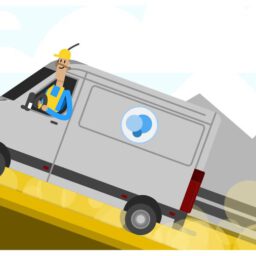 Animierter Erklärfilm für Mercedes Van Uptime mit großartigen Illustrationen