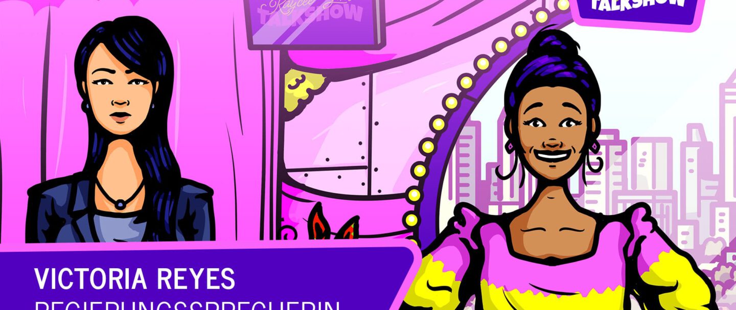 Die Erstellung der Grafiken für einen interaktiven Film.