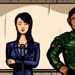 Die Erstellung der Grafiken für einen interaktiven Film.