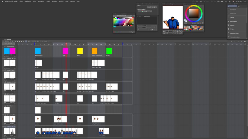 Making Of: die Erstellung von Grafiken für eine Animation in Clip Studio Paint.